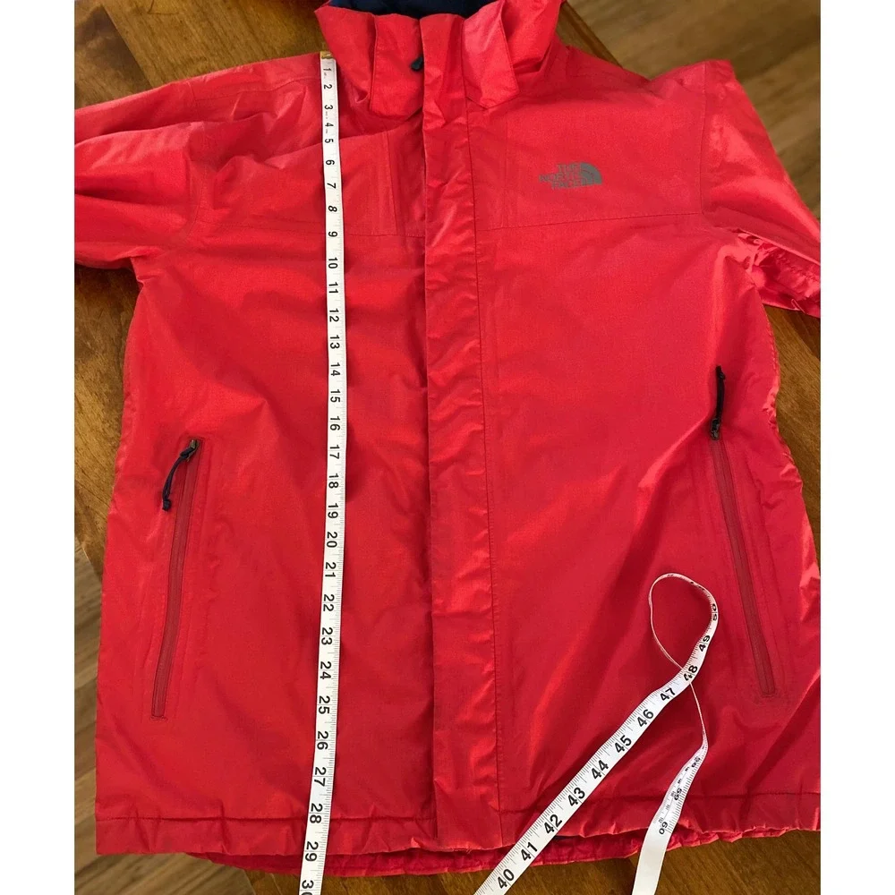 The North Face Mens Gore-Tex Primaloft Insulated Jacket Red Hooded Medium